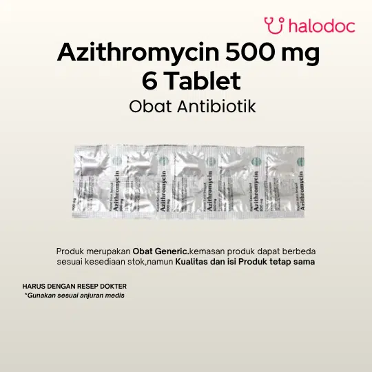 Azithromycin 500 mg 6 Tablet