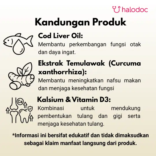 Curcuma Plus Grow Emulsion Rasa Jeruk Sirup 100 ml - Gambar 2