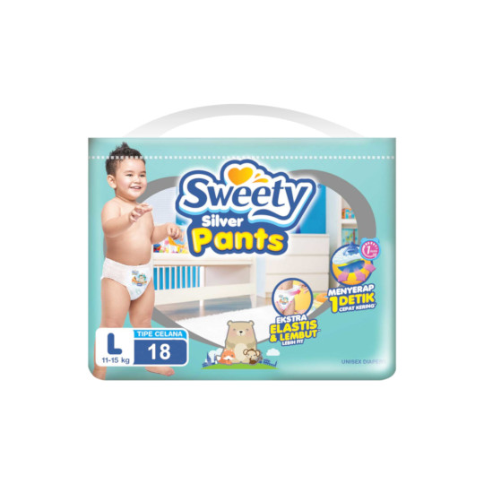 Sweety Silver Pants L 18 Pads Sweety Silver Pants L 18 Pads