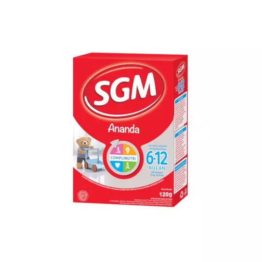 SGM ANANDA 2 (6-12 BULAN) FORMULA BAYI BUBUK 120 GR SGM ANANDA 2 (6-12 BULAN) FORMULA BAYI BUBUK 120 GR