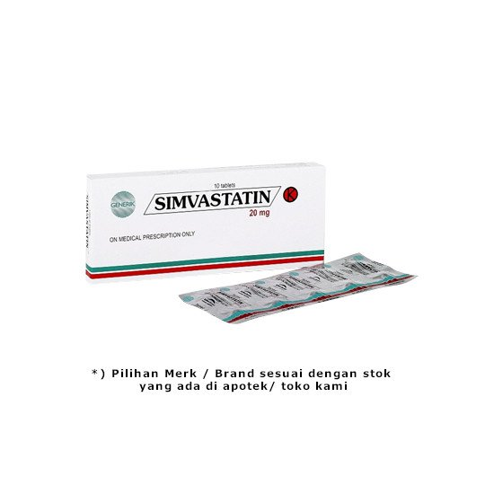 Simvastatin 20 mg 10 Tablet Simvastatin 20 mg 10 Tablet