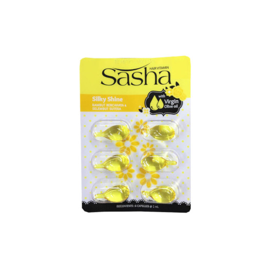Sasha Vitamin Rambut Virgin Olive Oil Silky Shine 6 Kapsul Blister Sasha Vitamin Rambut Virgin Olive Oil Silky Shine 6 Kapsul Blister