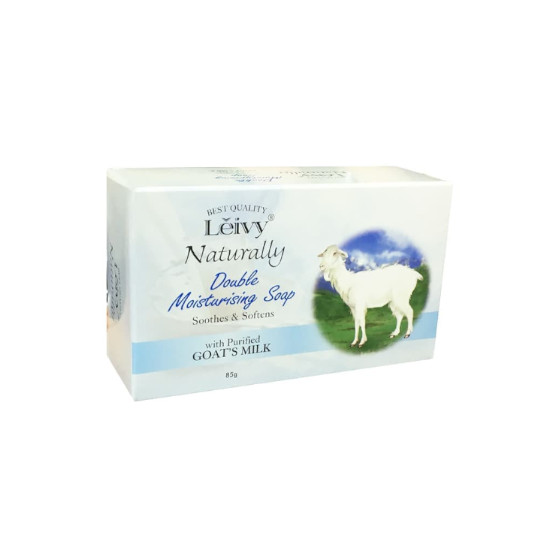 LEIVY DOUBLE MOISTURISING SOAP GOAT'S MILK 85 G LEIVY DOUBLE MOISTURISING SOAP GOAT'S MILK 85 G