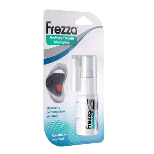 Frezza Medicated Mouth Ulcer Spray 13 Ml Kegunaan Efek Samping 