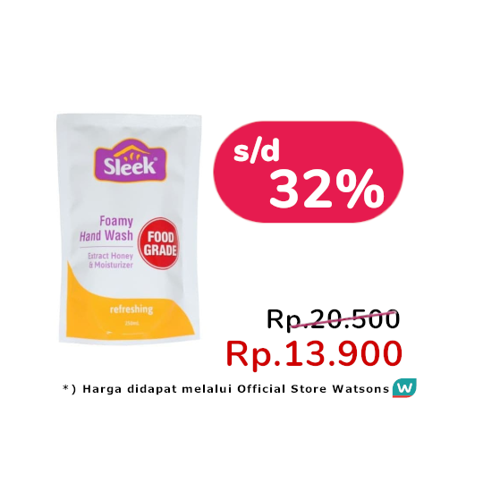 SLEEK FOAMY HAND WASH REFRESHING 250 ML SLEEK FOAMY HAND WASH REFRESHING 250 ML