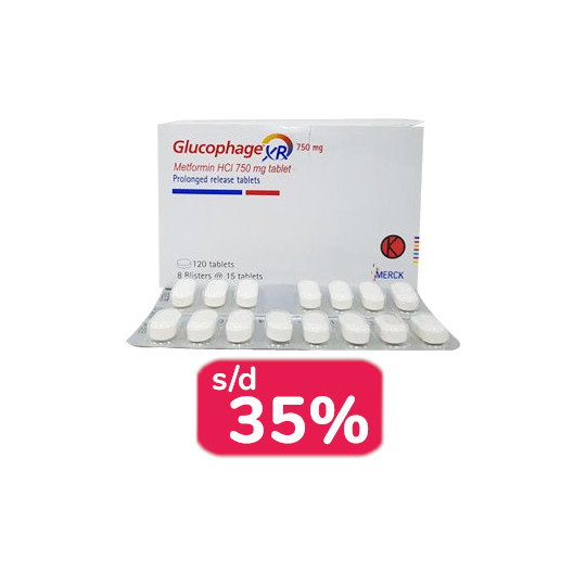GLUCOPHAGE XR 750 MG 30 TABLET - OBAT RUTIN GLUCOPHAGE XR 750 MG 30 TABLET - OBAT RUTIN