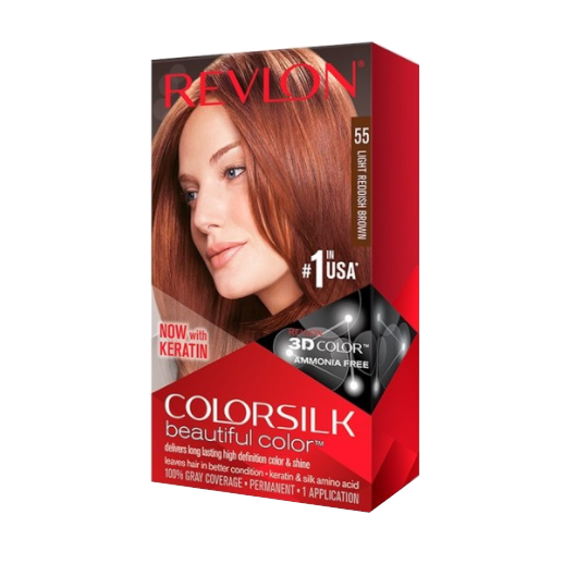 Revlon Colorsilk Light Reddish Brown 055 Revlon Colorsilk Light Reddish Brown 055