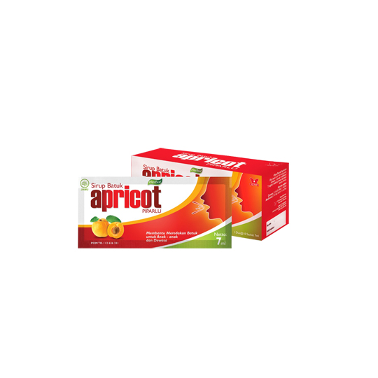 SIRUP BATUK APRICOT PIPARLU 7 ML SACHET SIRUP BATUK APRICOT PIPARLU 7 ML SACHET