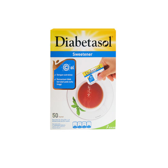 DIABETASOL ZERO CALORIE SWEETENER 50 SACHET DIABETASOL ZERO CALORIE SWEETENER 50 SACHET