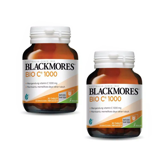 Blackmores Bio C 1000 mg 2 Botol (30 Tablet/Botol) - Hemat Borongan Blackmores Bio C 1000 mg 2 Botol (30 Tablet/Botol) - Hemat Borongan