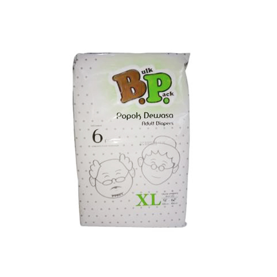 BP ADULT DIAPERS XL 6 PIECES BP ADULT DIAPERS XL 6 PIECES