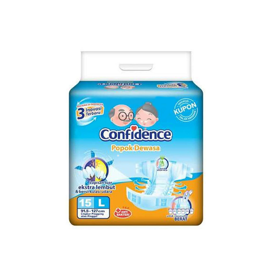 CONFIDENCE ADULT DIAPERS L 15 PIECES CONFIDENCE ADULT DIAPERS L 15 PIECES