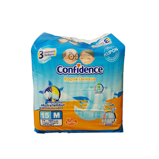 Confidence Adult Diapers M 15 Pieces Confidence Adult Diapers M 15 Pieces