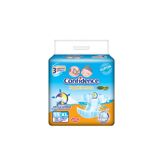 CONFIDENCE ADULT DIAPERS XL 15 PIECES CONFIDENCE ADULT DIAPERS XL 15 PIECES