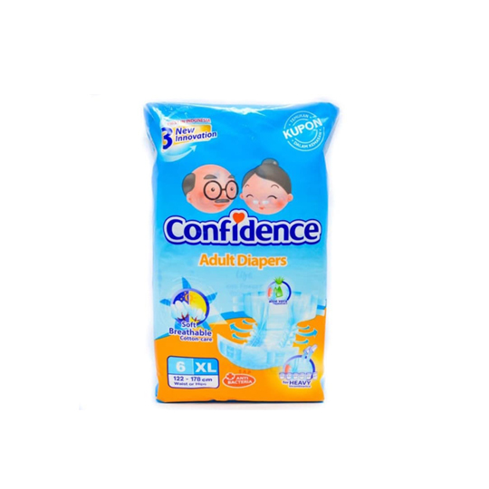 CONFIDENCE ADULT DIAPERS XL 6 PIECES CONFIDENCE ADULT DIAPERS XL 6 PIECES
