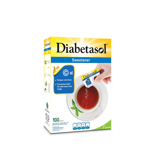 DIABETASOL ZERO CALORIE SWEETENER 100 SACHET DIABETASOL ZERO CALORIE SWEETENER 100 SACHET