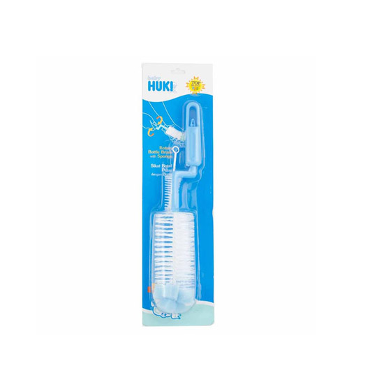 HUKI SIKAT BOTTLE ROTARY BRUSH WITH SPONGE HUKI SIKAT BOTTLE ROTARY BRUSH WITH SPONGE