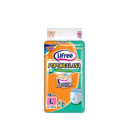 Lifree Popok Dewasa Celana L 16 Pieces Lifree Popok Dewasa Celana L 16 Pieces