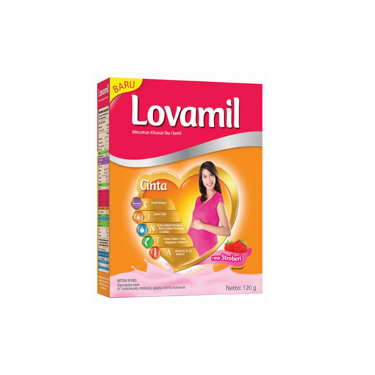 LOVAMIL IBU HAMIL RASA STRAWBERRY 120 GR LOVAMIL IBU HAMIL RASA STRAWBERRY 120 GR