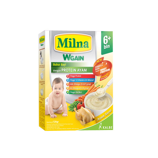 MILNA 6+ BUBUR AYAM SAYUR 120 GR MILNA 6+ BUBUR AYAM SAYUR 120 GR