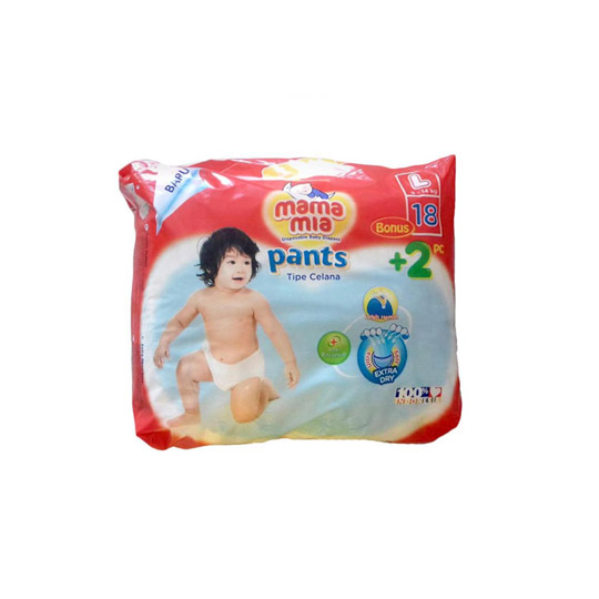 MAMA MIA ACTIVE DRY PANTS L 18 PIECES MAMA MIA ACTIVE DRY PANTS L 18 PIECES