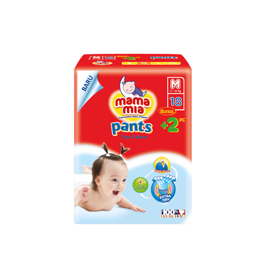 MAMA MIA ACTIVE DRY PANTS M 18 PIECES MAMA MIA ACTIVE DRY PANTS M 18 PIECES