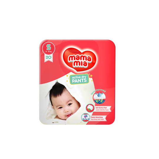 MAMA MIA ACTIVE DRY PANTS S 20 PIECES MAMA MIA ACTIVE DRY PANTS S 20 PIECES