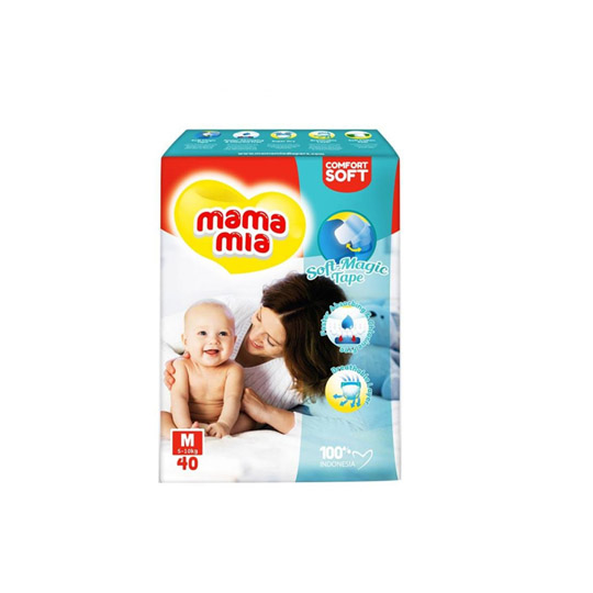 MAMA MIA DIAPERS TAPE M 40 PIECES MAMA MIA DIAPERS TAPE M 40 PIECES