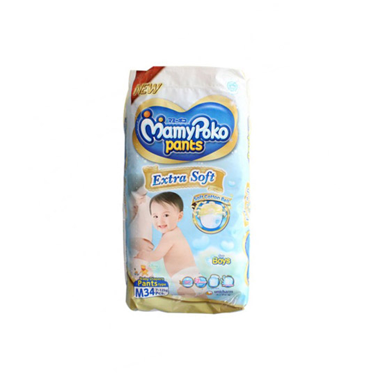 MAMY POKO PANTS EXTRA SOFT BOYS M 34 PIECES MAMY POKO PANTS EXTRA SOFT BOYS M 34 PIECES