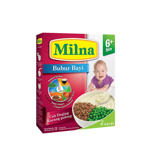MILNA 6+ BUBUR CAH DAGING KACANG POLONG 120 GR MILNA 6+ BUBUR CAH DAGING KACANG POLONG 120 GR