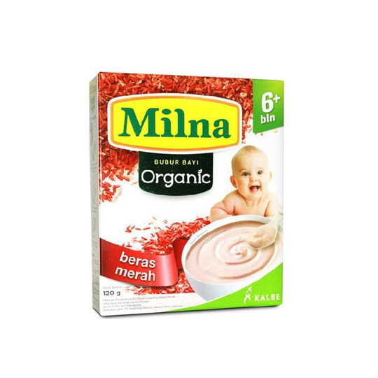 MILNA 6+ BUBUR ORGANIC BERAS MERAH 120 GR MILNA 6+ BUBUR ORGANIC BERAS MERAH 120 GR