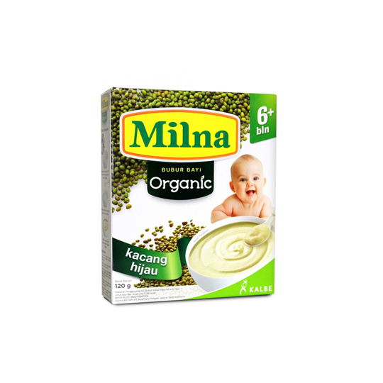 Milna 6+ Bubur Organic Kacang Hijau 120 g Milna 6+ Bubur Organic Kacang Hijau 120 g