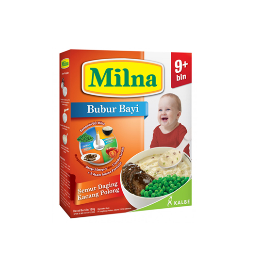 MILNA 9+ BUBUR SEMUR DAGING KACANG POLONG 120 GR MILNA 9+ BUBUR SEMUR DAGING KACANG POLONG 120 GR
