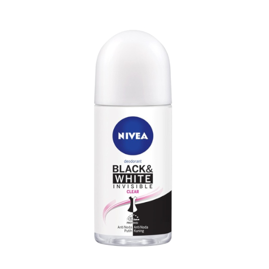 Nivea Deodorant Invisible for Black & White Roll On 25 ml Nivea Deodorant Invisible for Black & White Roll On 25 ml
