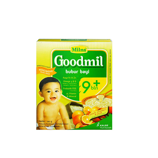 MILNA GOODMIL PEACH STRAWBERY JERUK 120 GR MILNA GOODMIL PEACH STRAWBERY JERUK 120 GR
