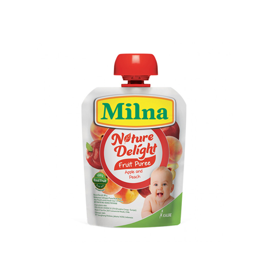 Milna Nature Delight Apple Peach 80 g Milna Nature Delight Apple Peach 80 g