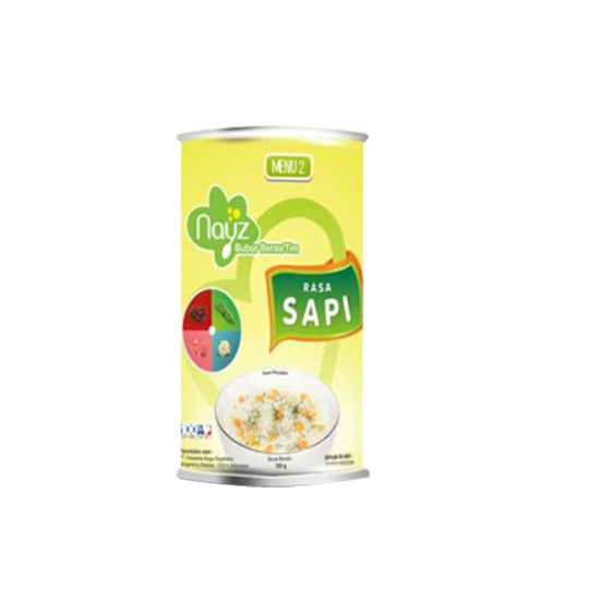 NAYZ BUBUR ORGANIK MENU 2 RASA SAPI 300 GR NAYZ BUBUR ORGANIK MENU 2 RASA SAPI 300 GR