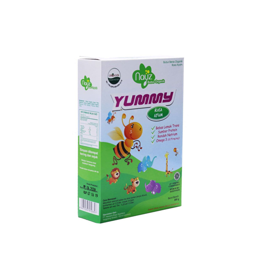 Nayz Bubur Organik Yummy Rasa Ayam 300 g Nayz Bubur Organik Yummy Rasa Ayam 300 g