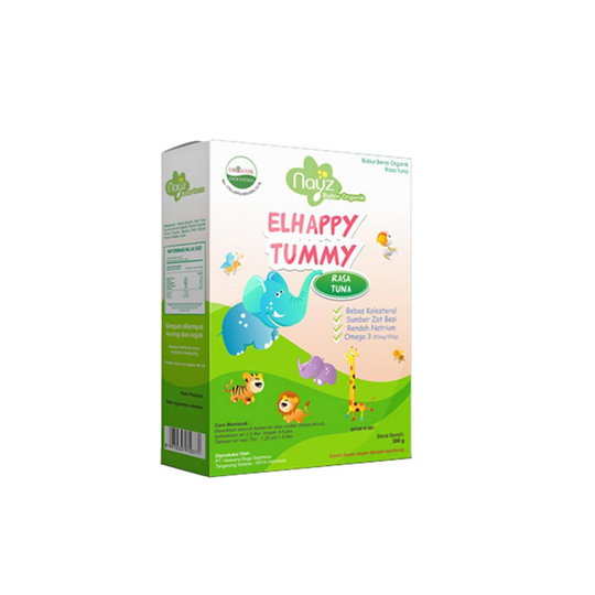 Nayz Bubur Organik Elhappy Tummy Rasa Tuna 300 g Nayz Bubur Organik Elhappy Tummy Rasa Tuna 300 g