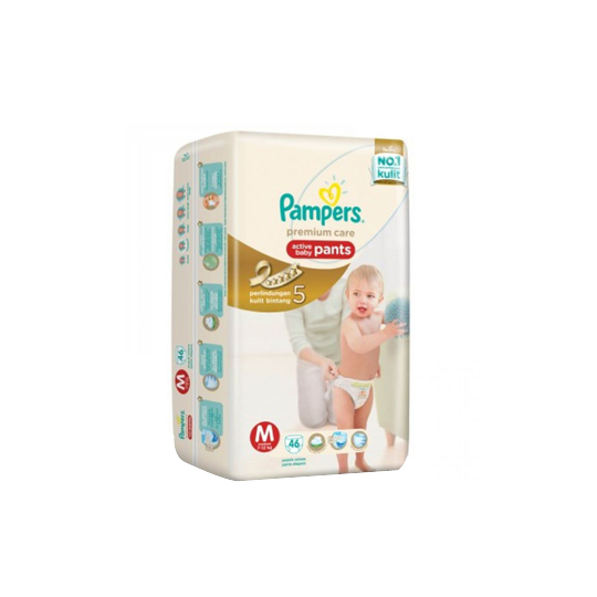PAMPERS PREMIUM CARE PANTS M 46 PIECES PAMPERS PREMIUM CARE PANTS M 46 PIECES