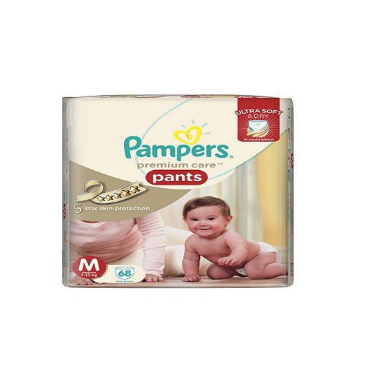 PAMPERS PREMIUM CARE PANTS M 68 PIECES PAMPERS PREMIUM CARE PANTS M 68 PIECES