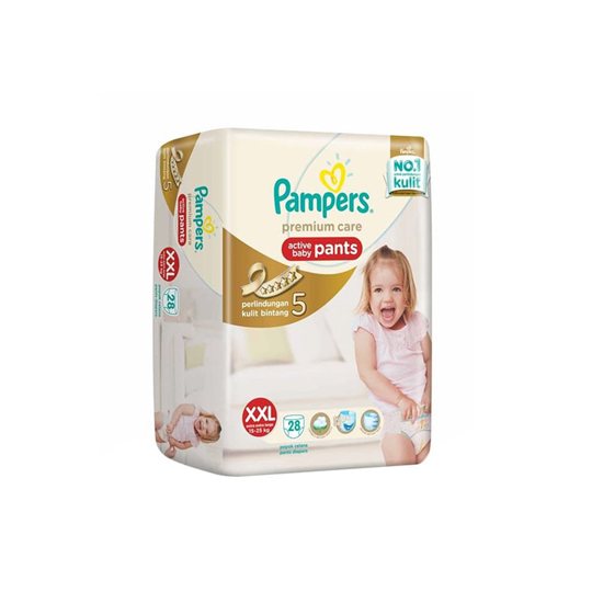 PAMPERS PREMIUM CARE PANTS XXL 28 PIECES PAMPERS PREMIUM CARE PANTS XXL 28 PIECES