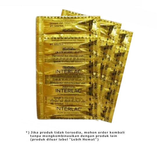 Interlac Sachet 0.3 g 10 Sachet - Lebih Hemat Interlac Sachet 0.3 g 10 Sachet - Lebih Hemat