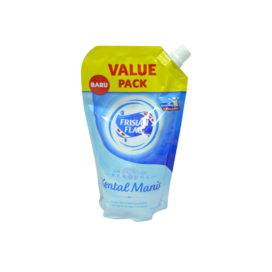 FRISIAN FLAG KENTAL MANIS POUCH BIRU 560 GR FRISIAN FLAG KENTAL MANIS POUCH BIRU 560 GR