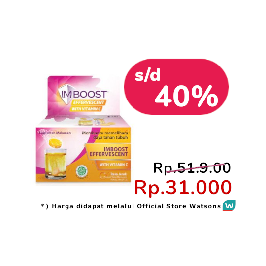 IMBOOST EFFERVESCENT RASA JERUK 8 TABLET IMBOOST EFFERVESCENT RASA JERUK 8 TABLET
