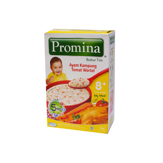 PROMINA BUBUR AYAM KAMPUNG TOMAT WORTEL 100 GR PROMINA BUBUR AYAM KAMPUNG TOMAT WORTEL 100 GR