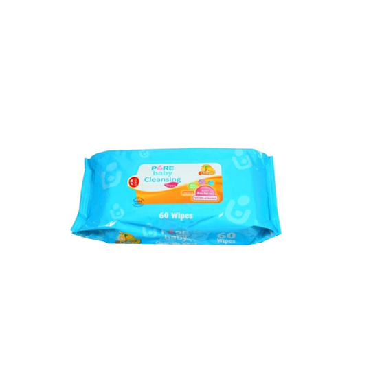 Pure Baby Cleansing Wipes Lemon 60 Pieces Pure Baby Cleansing Wipes Lemon 60 Pieces
