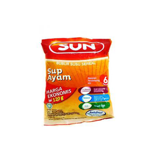 SUN BUBUR SEREAL EKONOMIS SUP AYAM 120 G SUN BUBUR SEREAL EKONOMIS SUP AYAM 120 G