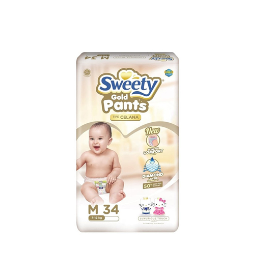 SWEETY GOLD PANTS M 34 PIECES SWEETY GOLD PANTS M 34 PIECES