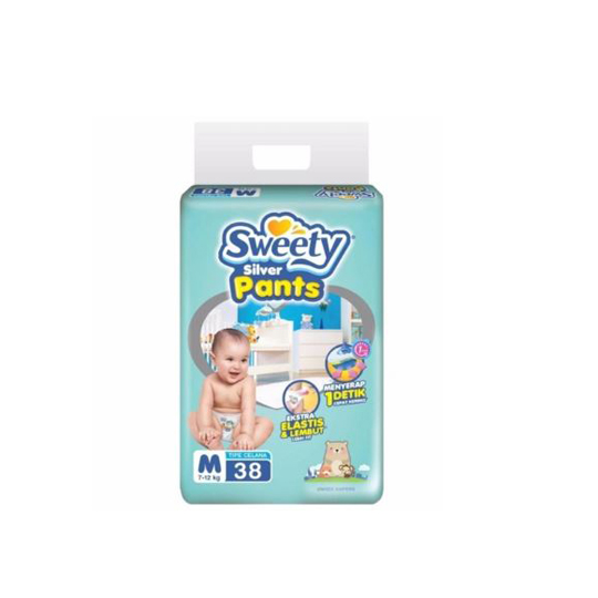 SWEETY SILVER PANTS M 38 PIECES SWEETY SILVER PANTS M 38 PIECES